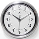 preview thumbnail 105 of 195, Infinity Instruments Round Retro Kitchen Wall Clock by Infinity Instruments 9.5 Inch - Silver