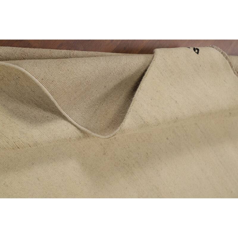 Contemporary Gabbeh Oriental Area Rug Hand-Knotted Wool Carpet - 6'5"x 9'7"