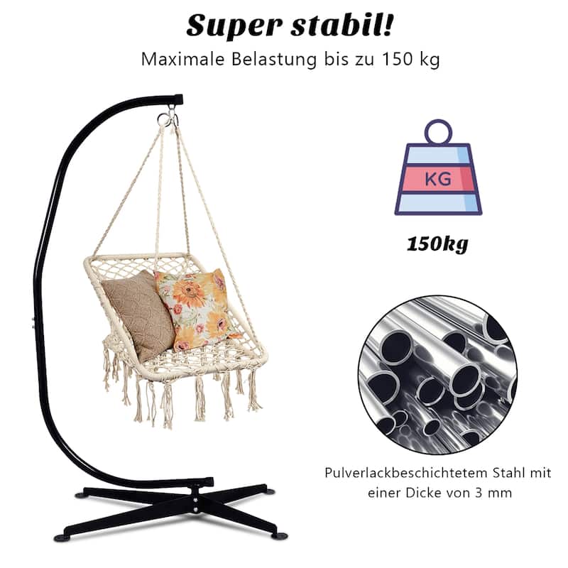 C Hammock Chair Stand Hanging Chair Stand