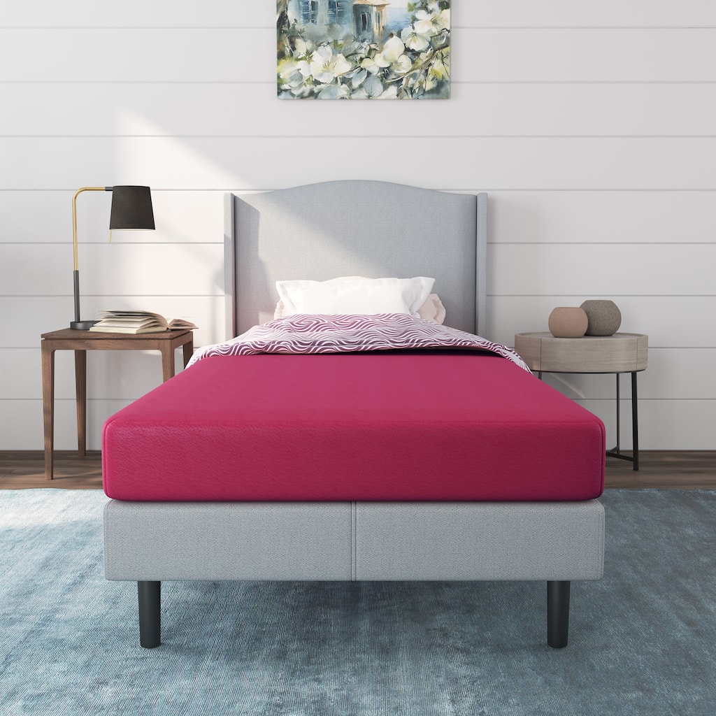 Nap Queen Rainbow 5" Memory Foam Twin Mattress, Pink