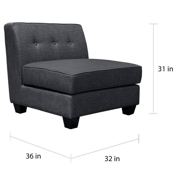 Shop Best Master Furniture 6 Piece Grey Modular Sectional Sofa