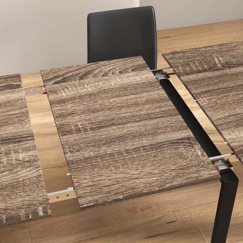 Foldable Dining Table for 6-12 People, Extends to 118 inchConsole Table Space Saving Dinette