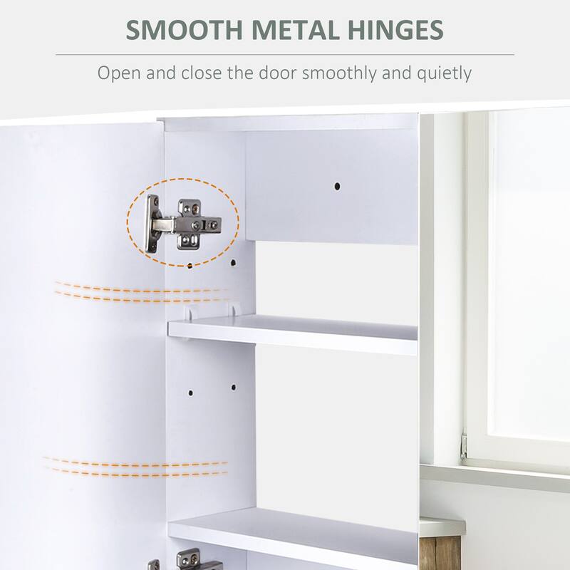 HOMCOM Double Door Wall Mounted Bathroom Mirror