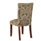 preview thumbnail 17 of 16, HomePop Blue and Brown Paisley Parson Chairs (Set of 2) - N/A