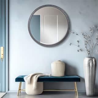 Allan Andrews Metal Framed Industrial Mirror with Rivet Details