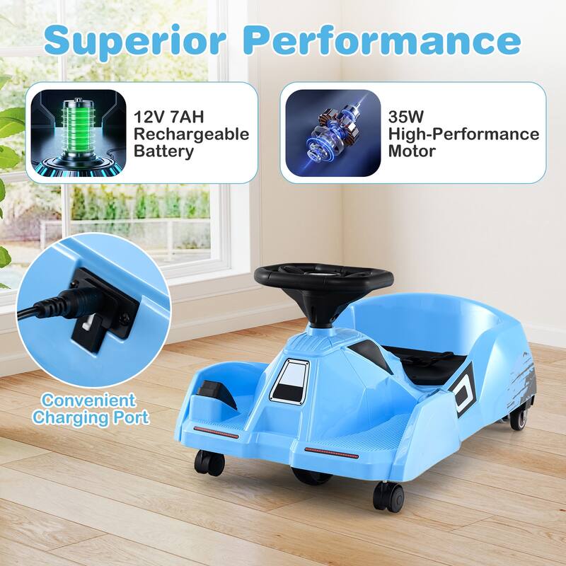 Kids 12V Ride on Car with Remote Control, Anti-Rollover Wheels Horn and USB Connectivity - 31" × 18" × 14" (L × W × H)