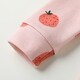 preview thumbnail 3 of 2, 100% Organic Cotton Toddler 2 Piece Pajama Set - Pink Strawberry