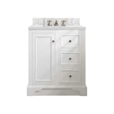 James Martin Vanities De Soto 30" Single Vanity, Bright White