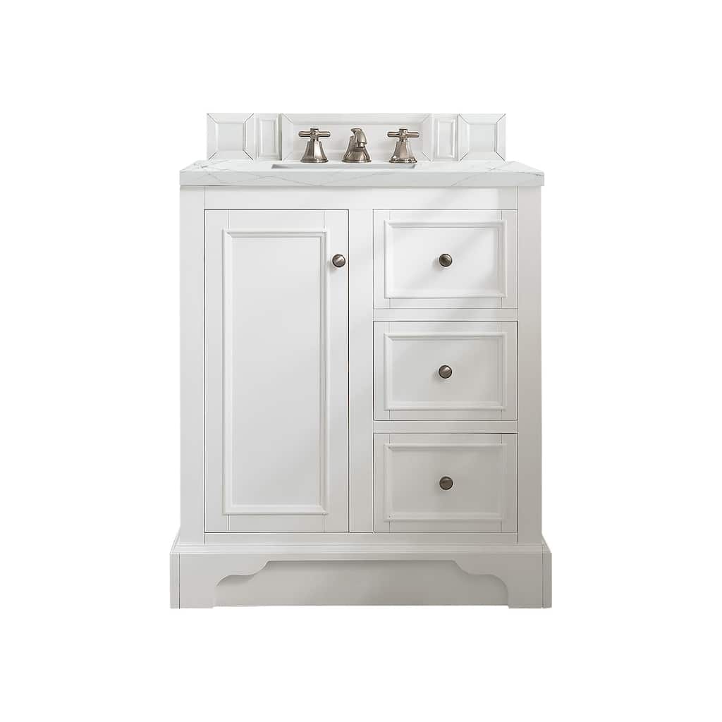 James Martin Vanities De Soto 30" Single Vanity, Bright White