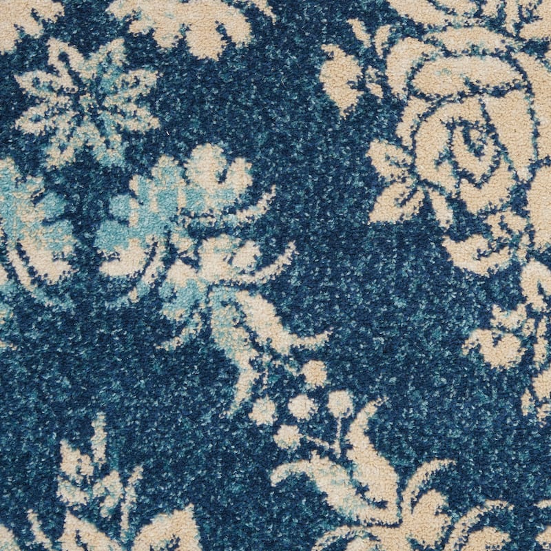 Nourison Tranquil French Country Floral Damask Area Rug