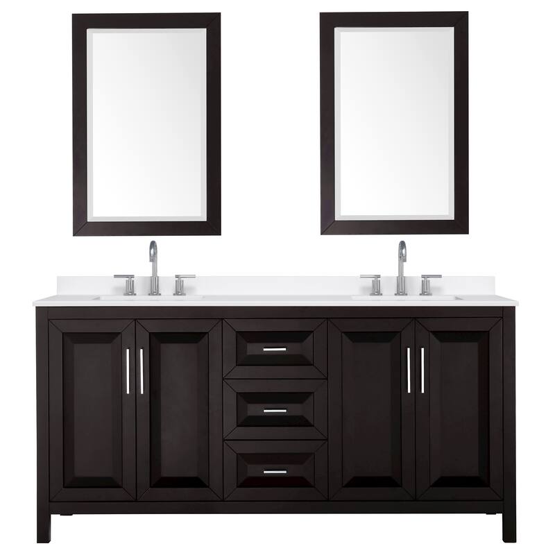 Wyndham Collection WCV252572D-QTZ-US3M24 Daria 72" Free Standing