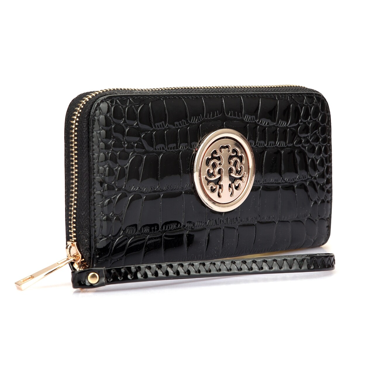 women's patent leather wallet