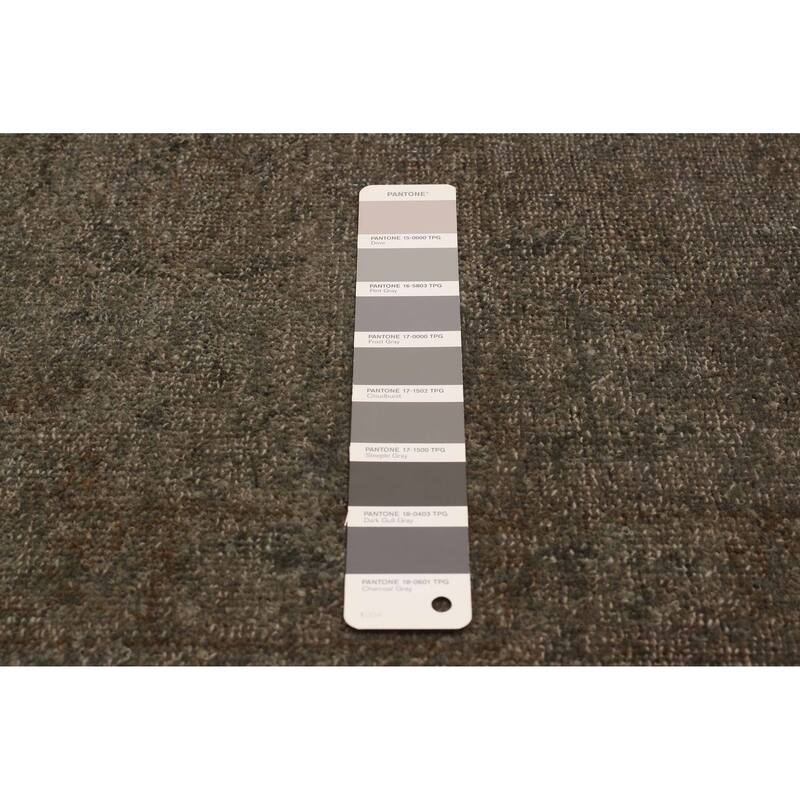 ECARPETGALLERY Hand-knotted Vibrance Grey Wool Rug - 7'11 x 9'7