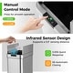 preview thumbnail 6 of 8, Costway Slim Kitchen Trash Can with Wing Lids 13.2 Gal Automatic