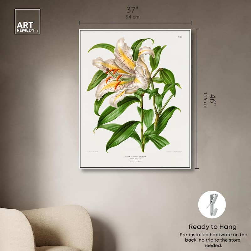 Lilium Speciosum Imperiale Canvas by Art Remedy