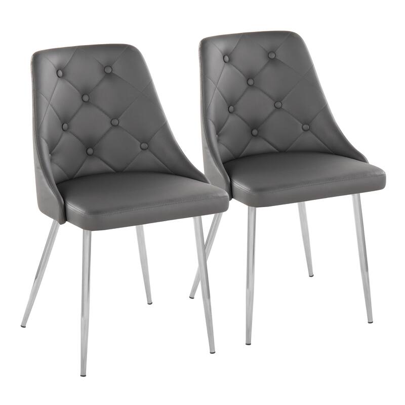 Carson Carrington Ockelbo Dining Chair with Tapered Metal Legs (Set of 2)