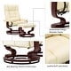 preview thumbnail 35 of 35, MCombo Set of 2 Swivel Recliner Chair with Wood Base and Ottoman