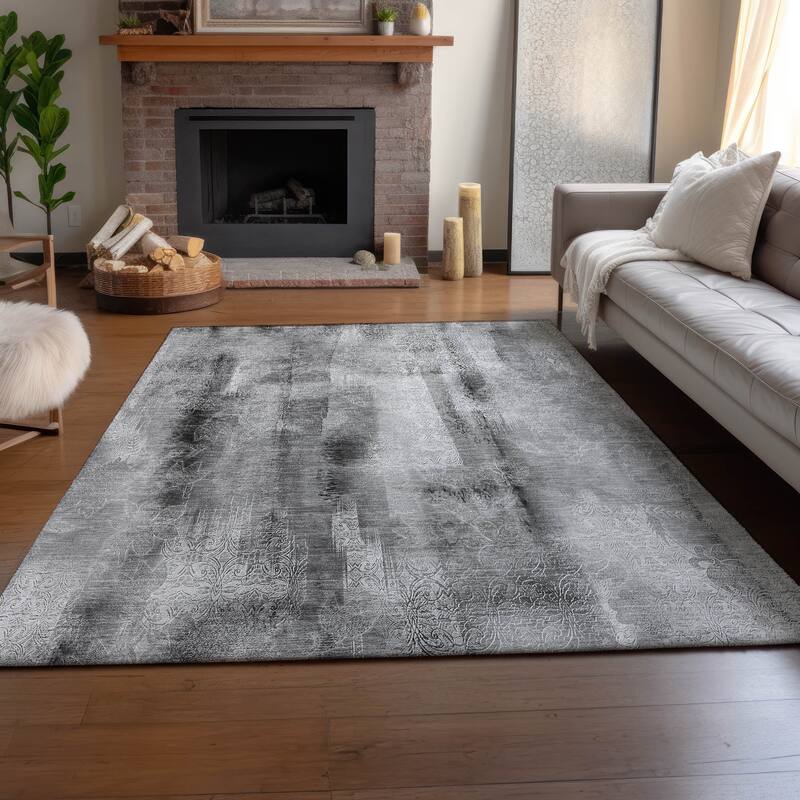 Premium Washable Super Soft Abstract Imprints Mayfield Rug
