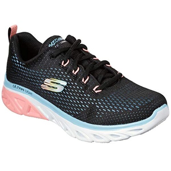 pink and blue skechers