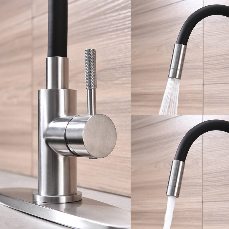 Single Handle Pull-Down Sprayer Kitchen Faucet