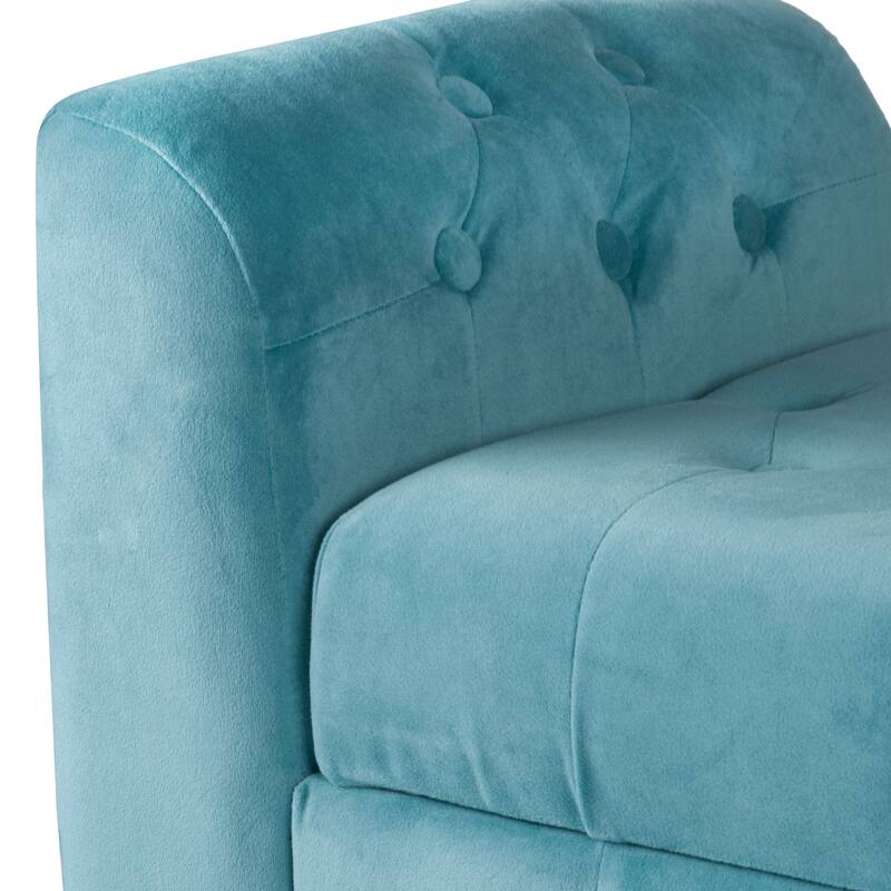 Copper Grove ArumVelvet Tufted Storage Bench / Settee