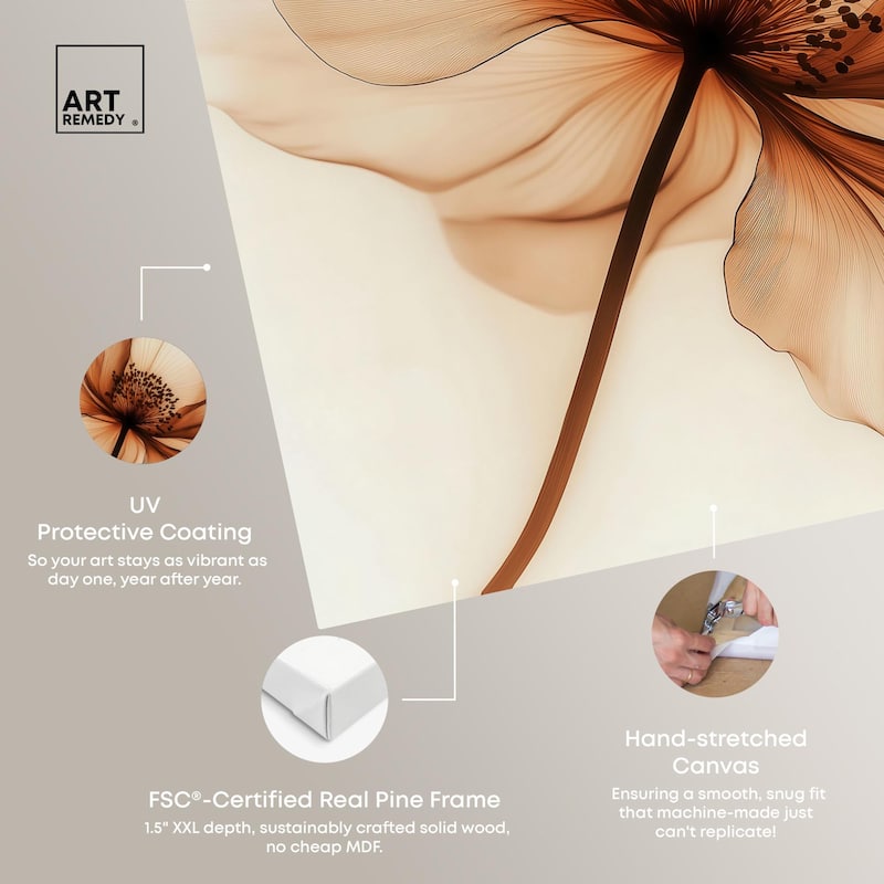 Fragile Elegance I Canvas by Art Remedy, Gallery Wrapped