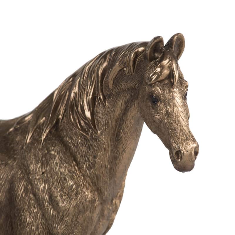 Standing Horse Statue - 8.25" - Copper Finish