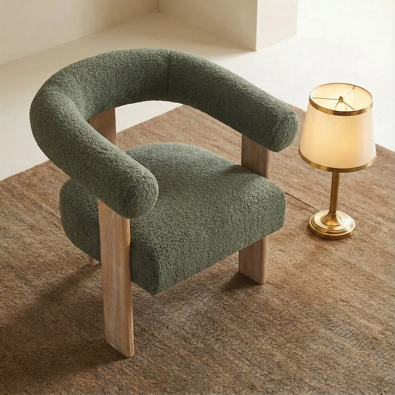 Accent Chair/Armchair Living Room Chair with Solid Wood Frame