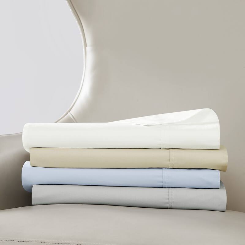 Borghese Roma 400TC Percale Cotton 4 Piece Sheet Set