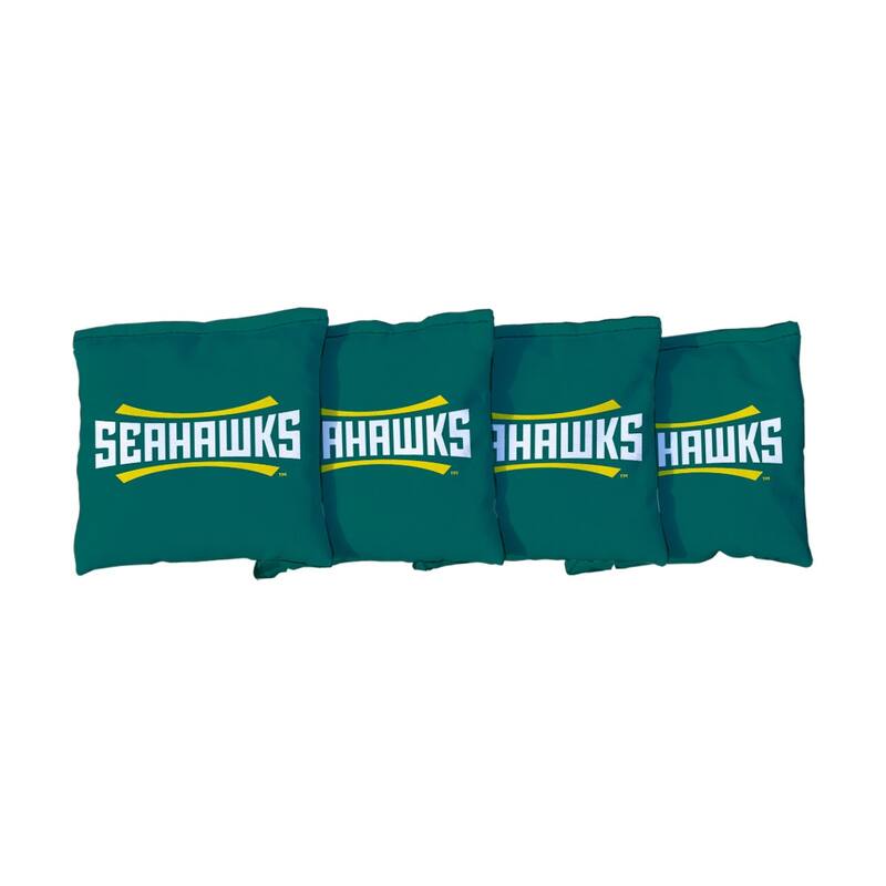 UNC Wilmington Seahawks Green Cornhole Bags - All-Weather Resin Filled