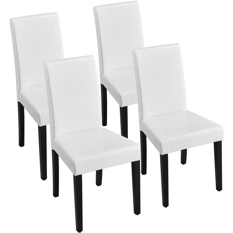 Yaheetech 4pcs Dining Room Chairs High Back for Home - White