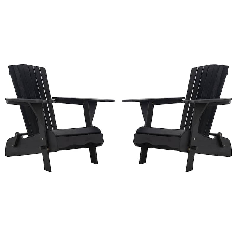SAFAVIEH Outdoor Fulga Adirondack Chair (Set of 2) - 34"W x 33"D x 33"H