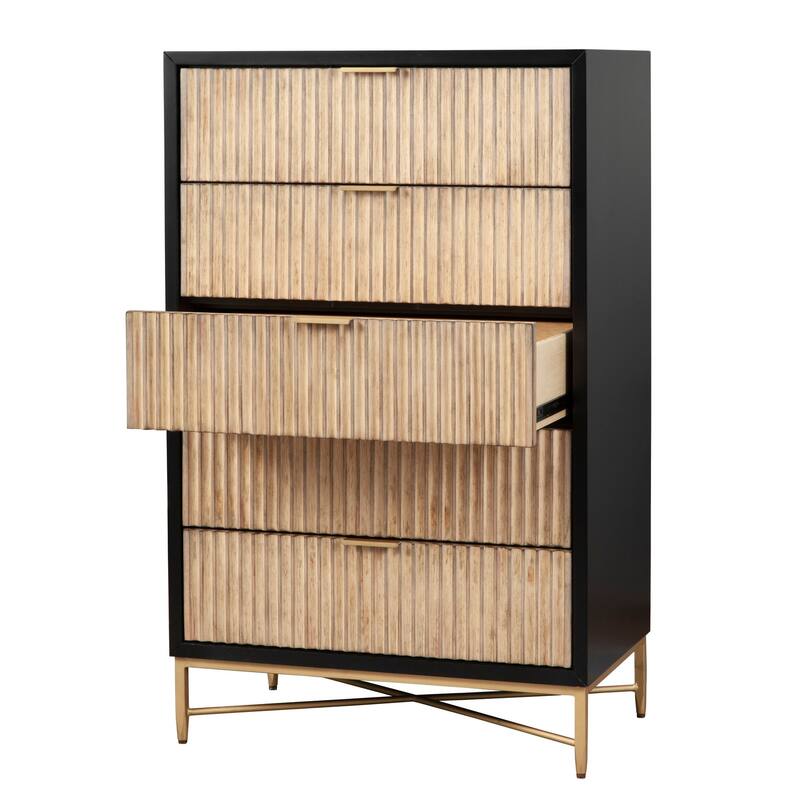 Origins by Alpine 5 Drawer Larsen Chest