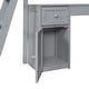 preview thumbnail 15 of 23, Twin Size Wooden Loft Bed with Desk, 2 Drawers, Cabinet, 4 Shelves, Full-Length Guardrail