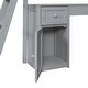preview thumbnail 9 of 14, Twin size Loft Bed with Drawers, Cabinet, Shelves and Desk, Grey
