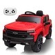 preview thumbnail 13 of 24, Battery Powered Licensed Chevrolet Silverado GMC Kids Ride On Truck Red