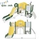 preview thumbnail 6 of 16, Kids Slide Playset Structure 9 in 1,Spaceship Set with Slide,Arch Tunnel,Ring Toss,Drawing Whiteboard,Basketball Hoop