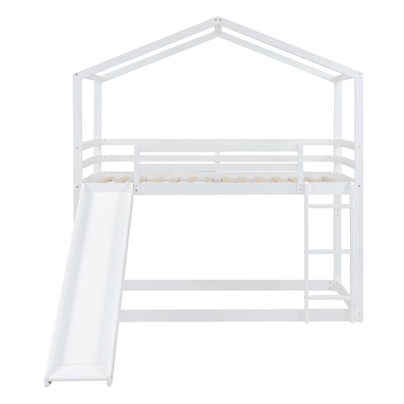 Twin over Twin Bunk Bed with Ladder
