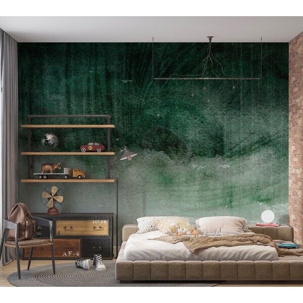 Surface Background Wallpaper Wall Mural - Green Concrete
