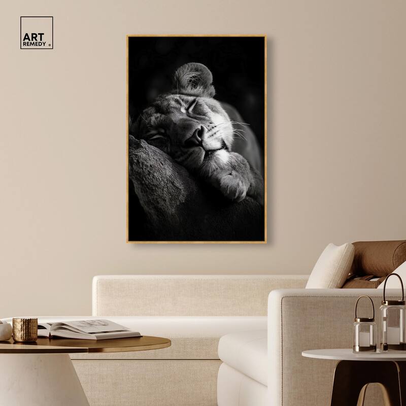 Resting Predator Canvas by Art Remedy