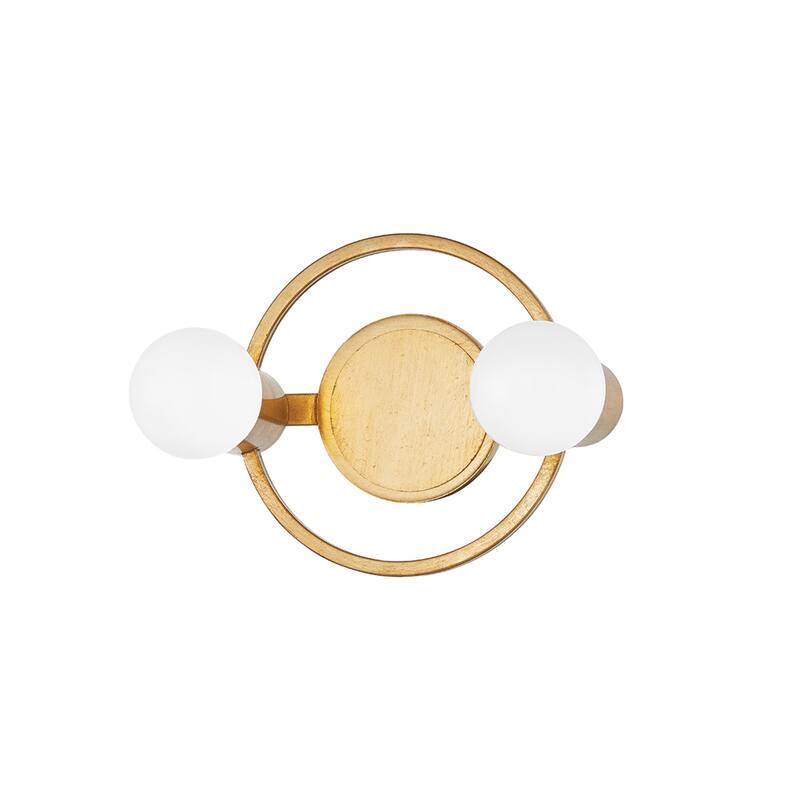 Carson Carrington Vappeby Gold Leaf Bath Bracket - 2 Lights