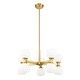 preview thumbnail 7 of 6, Artemis by Z-Lite 10 Light Chandelier in Modern Gold
