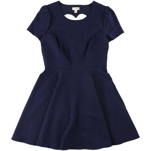 slide 1 of 13, Maison Jules Womens Heart Cutout Fit & Flare Dress