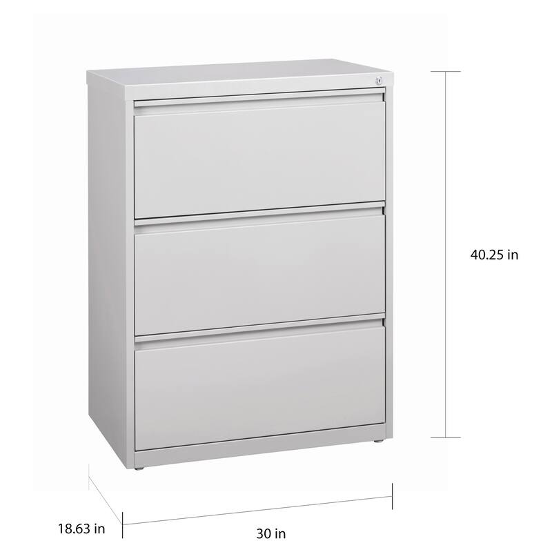 Hirsh HL10000 Series 3-drawer Commercial Lateral File Cabinet
