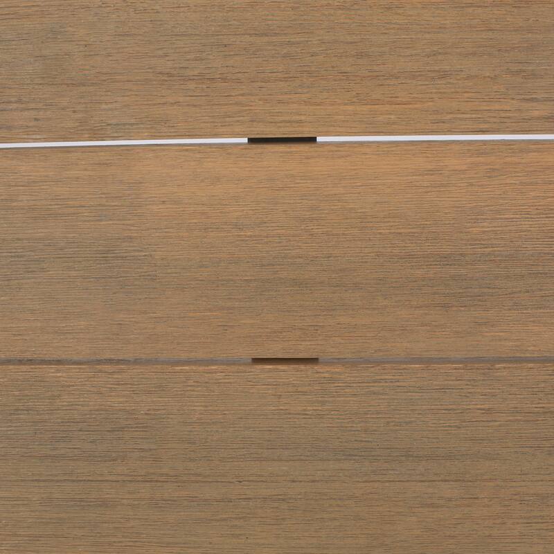 Roomfitters 4-Piece Outdoor Aluminum Patio Sofa Set with V-Shaped Sectional and Coffee Table, Gray