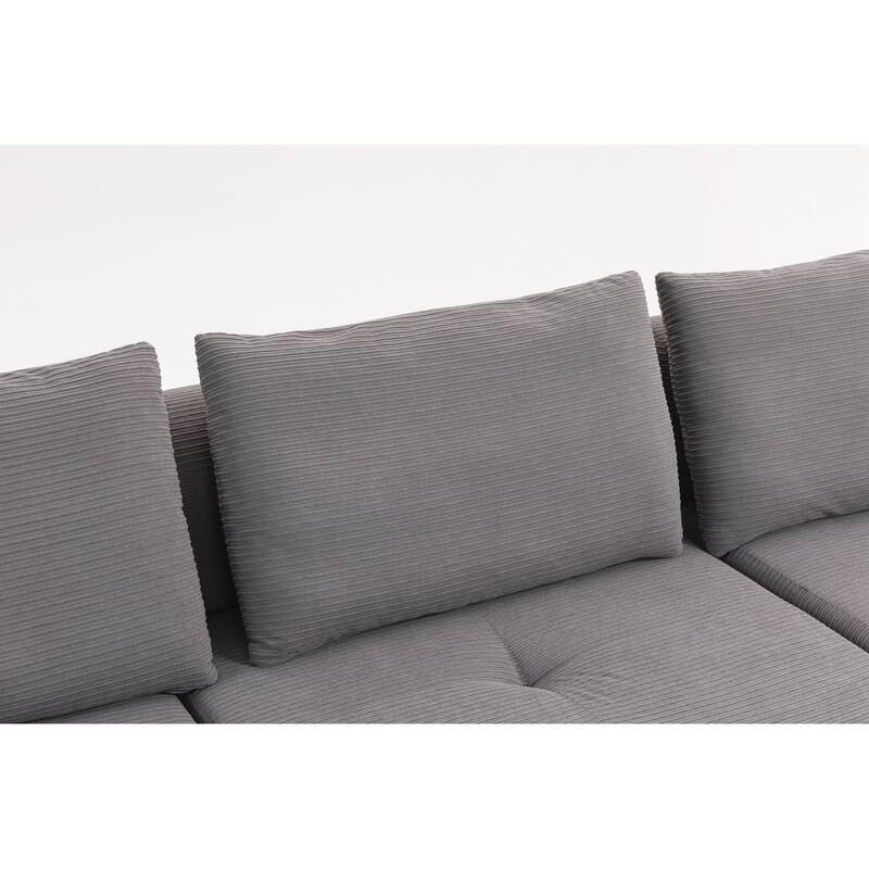 L-Shaped Sectional Couches for Living Room with Memory Foam