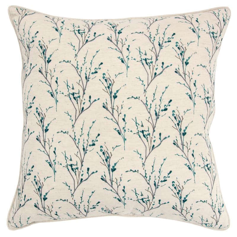 Rizzy Home Transitional Natural Down Filled Pillow - 20" x 20"