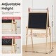 preview thumbnail 9 of 7, Tiny Land® Magnitales Easel for Kids - Pink