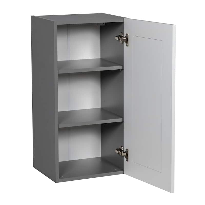 24" x 30" Wall Cabinet-Single Door-Grey - 24 x 30 x 12