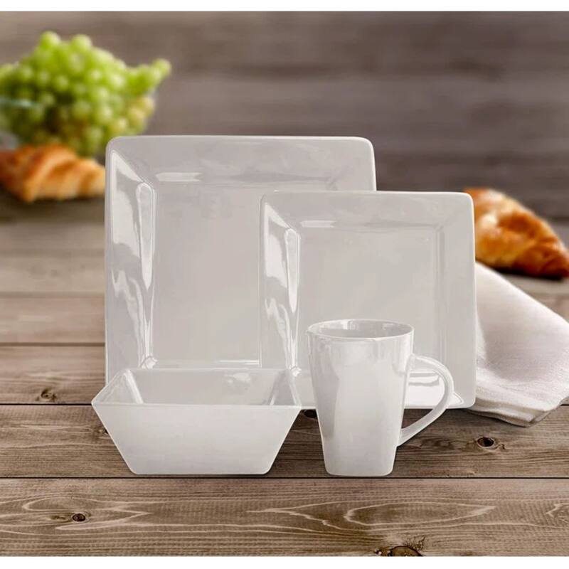 Kingsley White 16 Pc Dinner Set